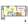 モン　サン　ブルー 1LDKの間取り