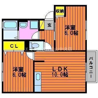 間取図 グリーンコートＢ棟