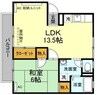 シンフォニー12 1LDKの間取り