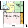 アブニールゆうきA棟 3Kの間取り