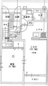 ロワジール 1LDKの間取り