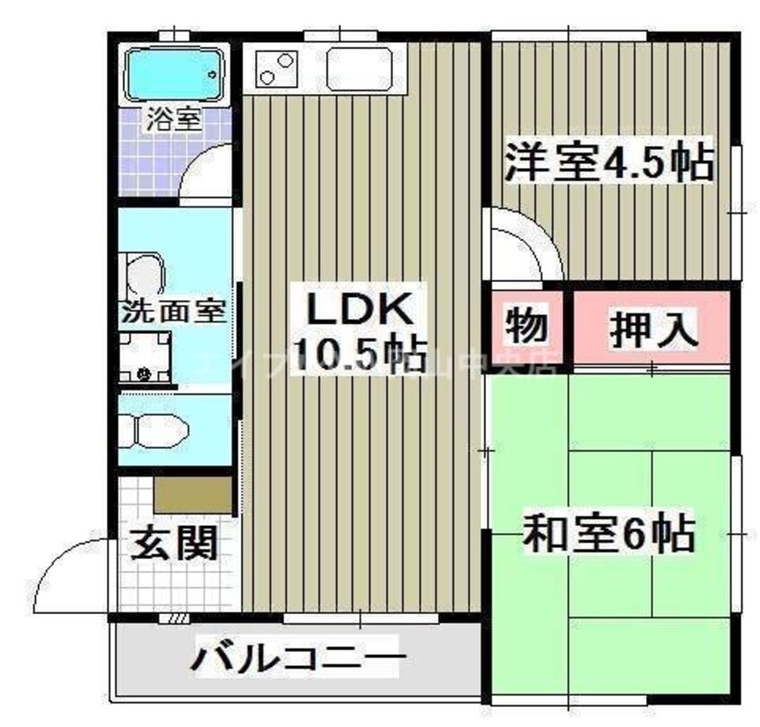 間取図 シャリテホサキ