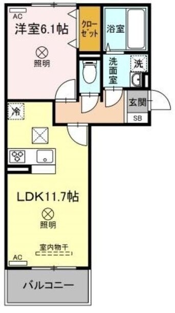 間取図 プラトー　A棟