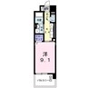 レジデンス西川 1Kの間取り
