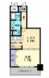アルファレガロ西古松 1LDKの間取り