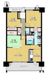 サーパス学南町 3LDKの間取り