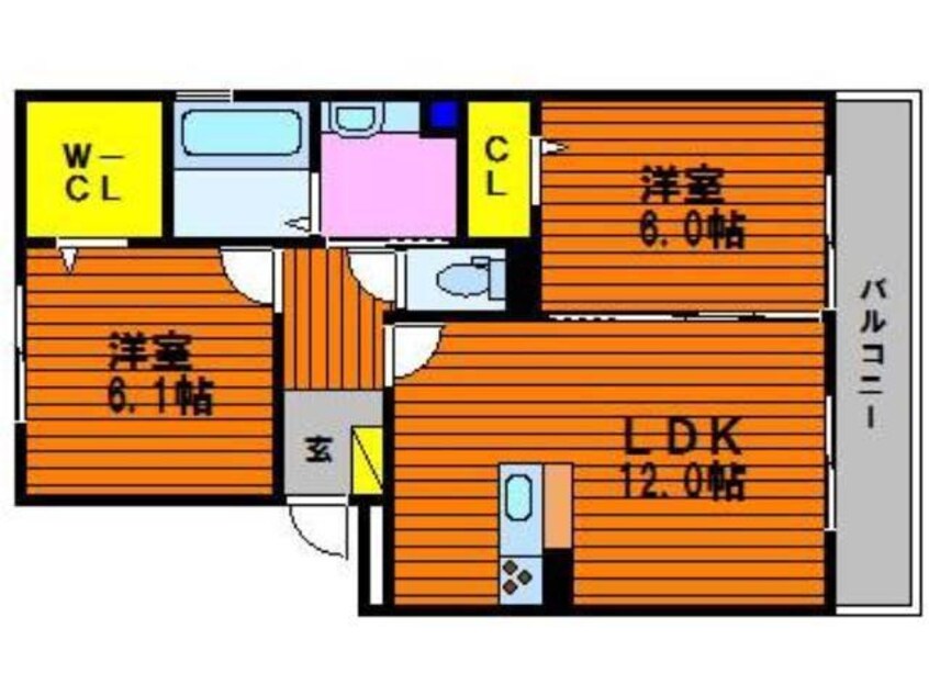 間取図 グランド　ソレイユ　Ｃ棟
