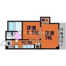 エバグリーン磨屋町 2Kの間取り