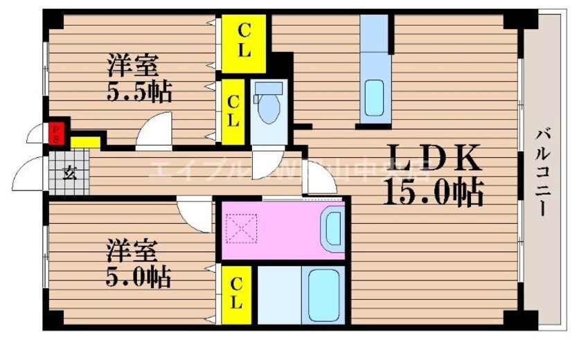 間取図 グランメゾン福成