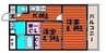 ASプレミアム表町 2Kの間取り