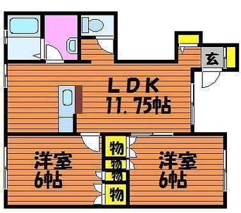 間取図 アロース牟佐