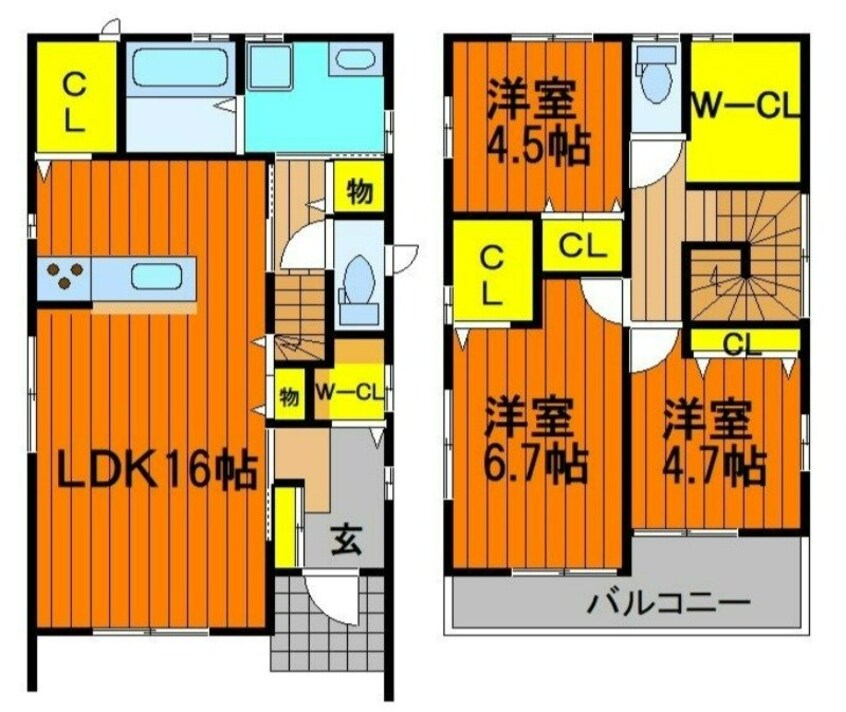 間取図 北区田中戸建て