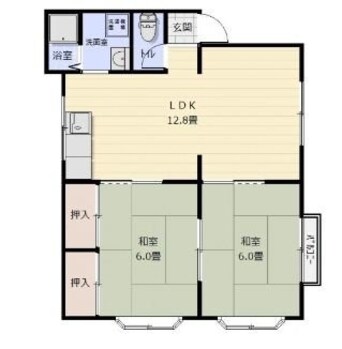間取図 コーポアーベント