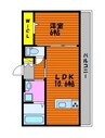 Sinfaria　HARAOSHIMA　B棟 1LDKの間取り