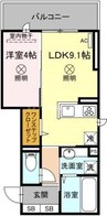 D-ROOM大元駅前 1LDKの間取り