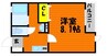 ARROWS SQUARE今保　Ｃ棟 1Kの間取り