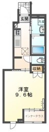 フロード・N 1Kの間取り