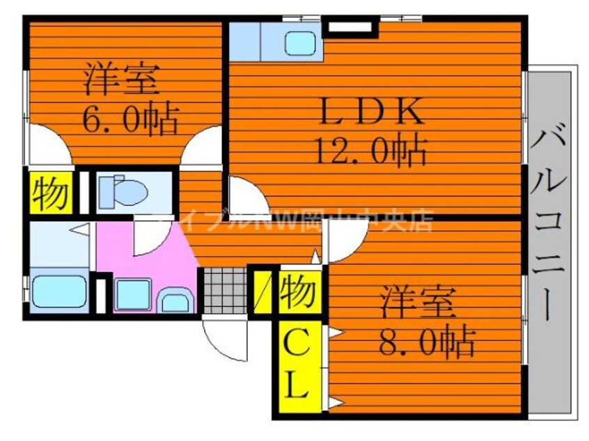 間取図 エクシード平野　Ａ棟