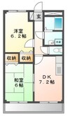 ドリームハウス 2DKの間取り