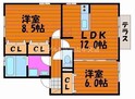 サンセリテＩＴＡＮＯ　Ｃ棟の間取図