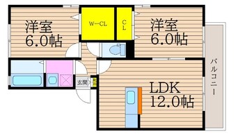 間取図 リビングタウン旭川　Ｃ棟