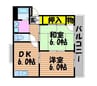 ドミールウエダ 2DKの間取り