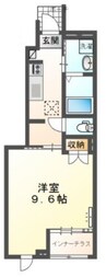 フロード・N 1Kの間取り