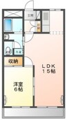 カシオペア 1LDKの間取り