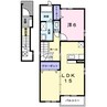 プリムローズ・Ｓ 1LDKの間取り