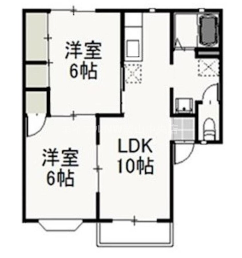 間取図 グラシア妹尾