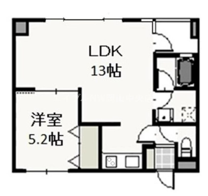 間取図 Court　Condohr