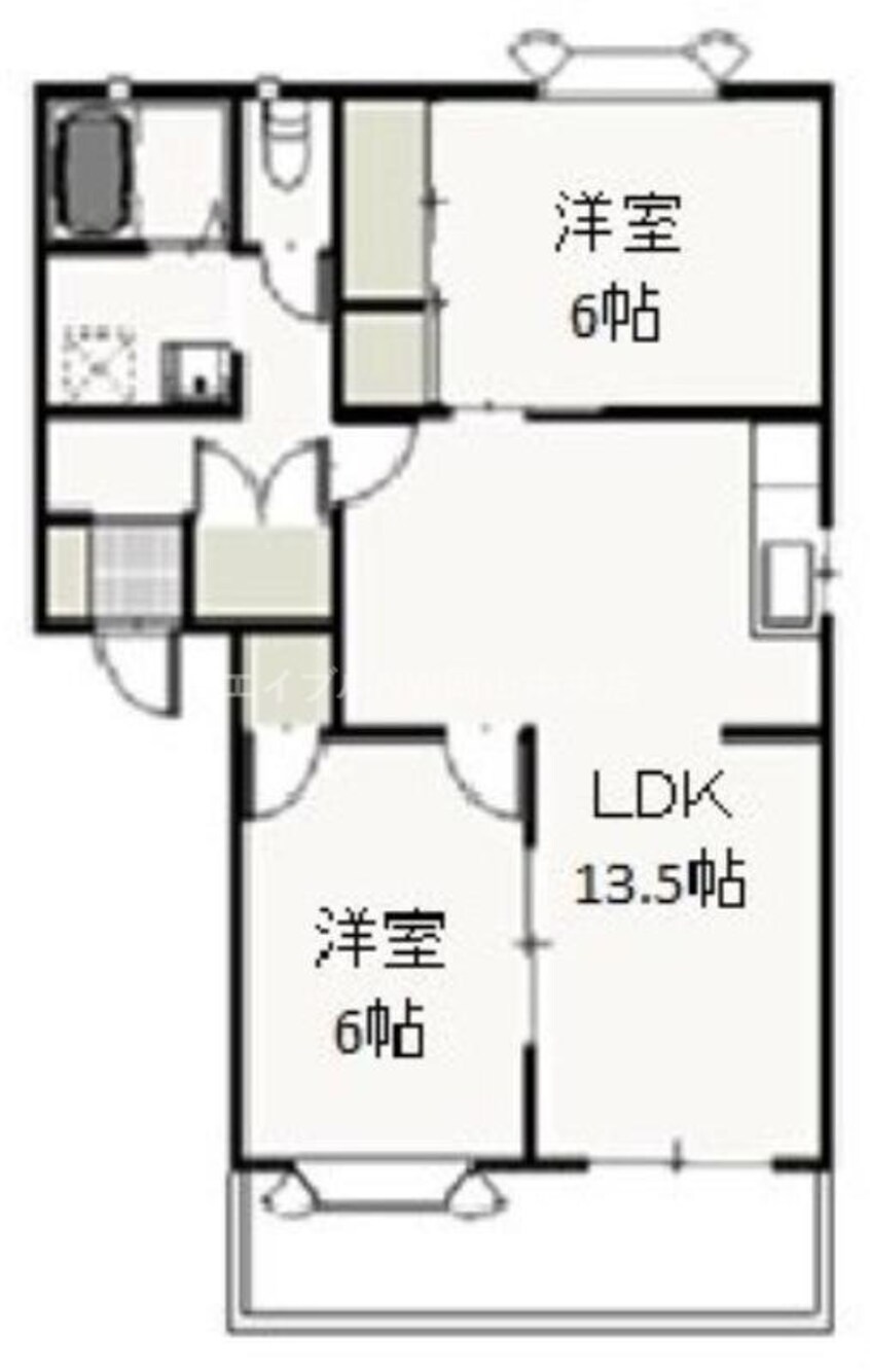 間取図 ドミ・アゼリアⅡ　Ｃ