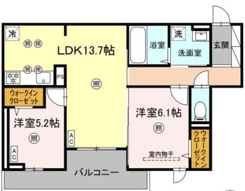 間取図 ル　コンテ