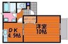 ルール・トワール 1DKの間取り