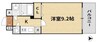 グランフォンテーヌ奉還町 1Kの間取り
