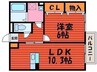 プレミール　Ｂ棟 1LDKの間取り