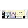 グランツコート　Ⅱ 1LDKの間取り