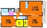 リビングタウン旭川　Ｂ棟 2LDKの間取り