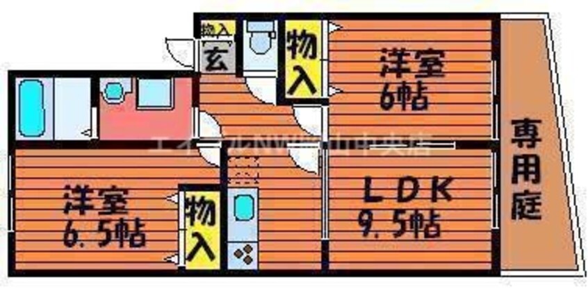 間取図 サンウエスト西辛川A