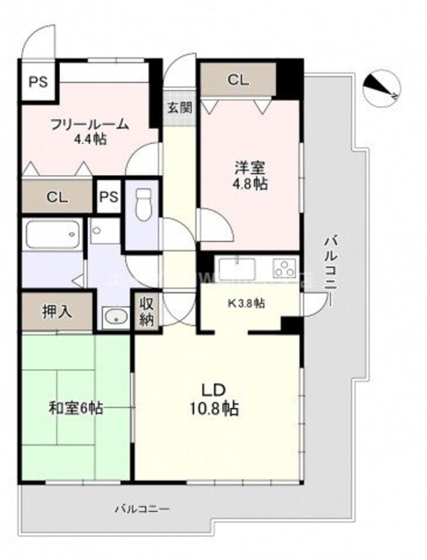 間取図 ファミールタワープラザ岡山