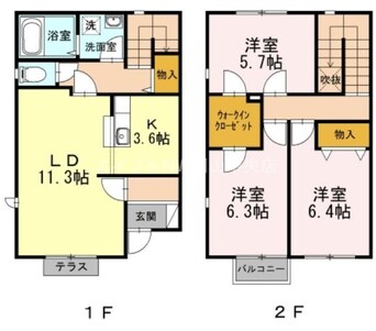 間取図 コンフォレスト白壁Ａ