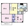 サンオークはしもと 3DKの間取り
