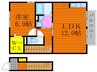 フィオリトゥーラ 1LDKの間取り
