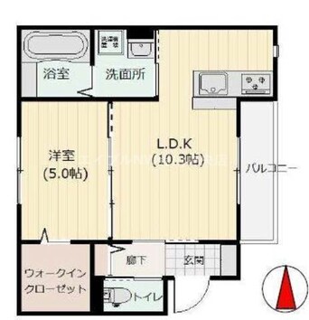 間取図 Ｒｉａｎ伊福町