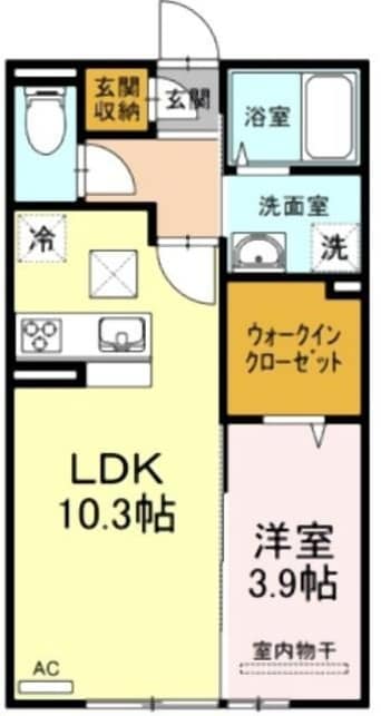 間取図 D-room浜野