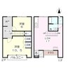 ユートピア今保 2LDKの間取り