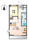 オータムめぐみⅡ 1LDKの間取り