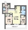 GreenGarden東古松 2LDKの間取り