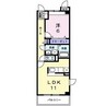 パラッツォ津島 1LDKの間取り
