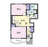 ゆうゆうトピア 2DKの間取り